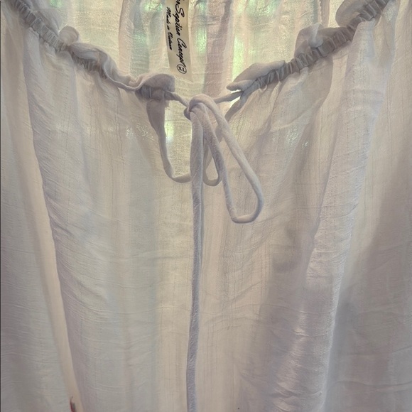 PerSeption Concept White 3/4 Sleeve Ruffled Blouse XL - Picture 5 of 6